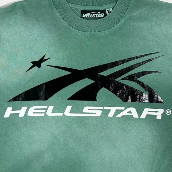 Hellstar black and white S-logo green short sleeved shirt
* - Image 4