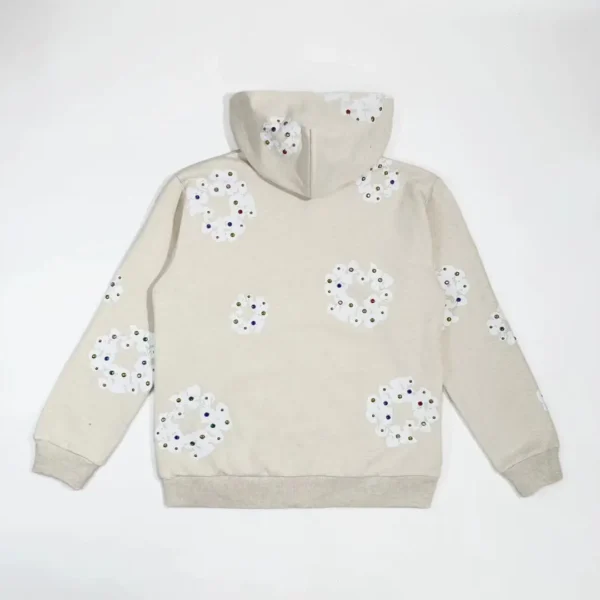 Denim Tears beige Rhinestone gemstone kapok flower - Image 2