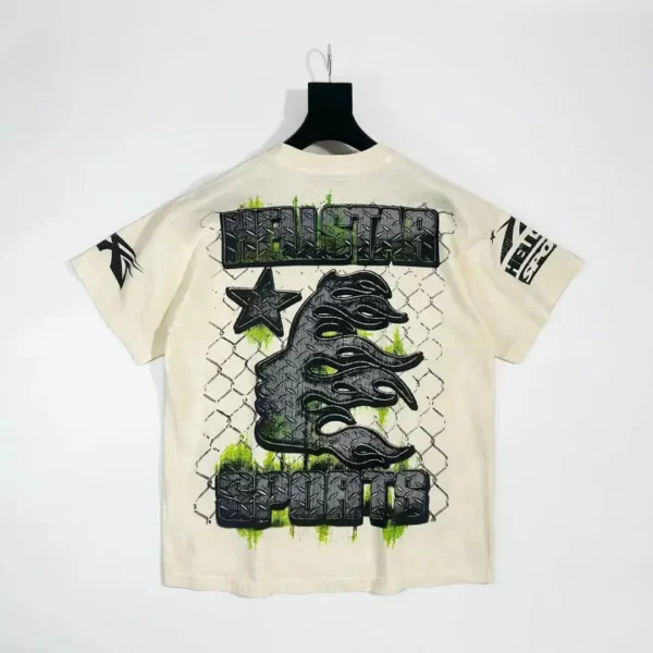 Hellstar beige helmet short sleeved shirt - Image 2