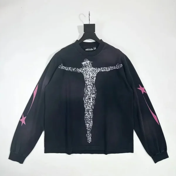 HELLSTAR Black QR Code Jesus Long Sleeve