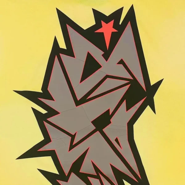 HELLSTAR Yellow Shattered Printed Short Sleeve - Image 9