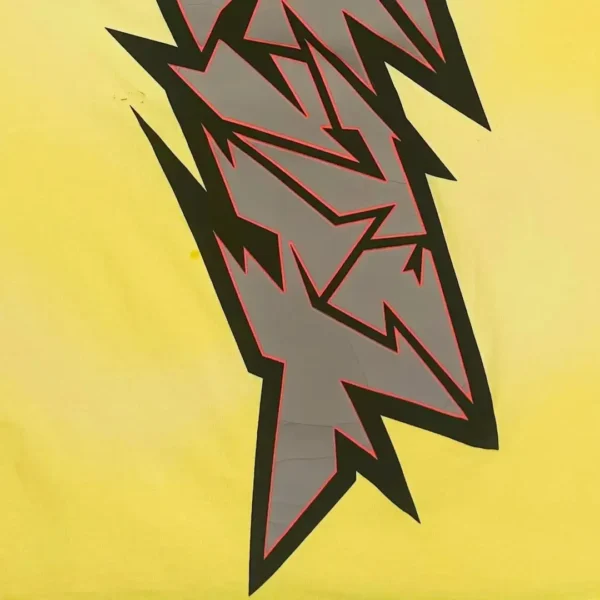 HELLSTAR Yellow Shattered Printed Short Sleeve - Image 10
