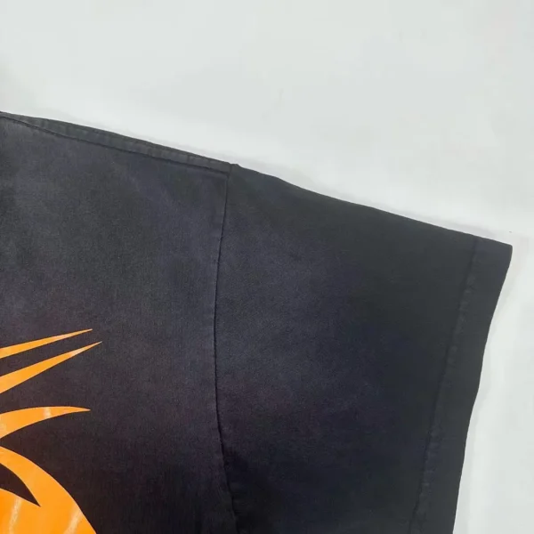 HELLSTAR Orange S-Logo Black Short Sleeve  0423 - Image 7