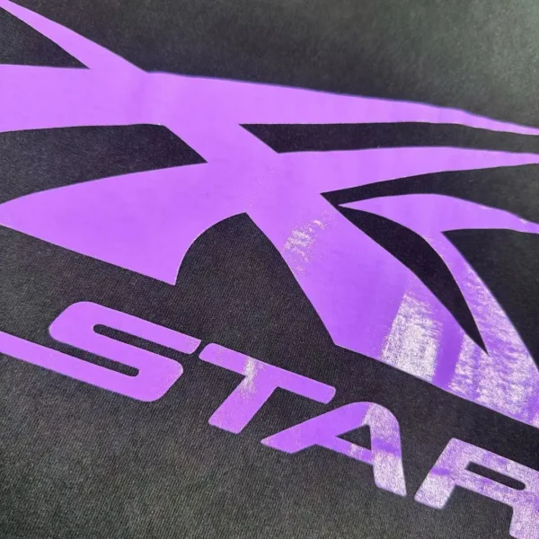 HELLSTAR Purple S-Logo Black Short Sleeve - Image 5