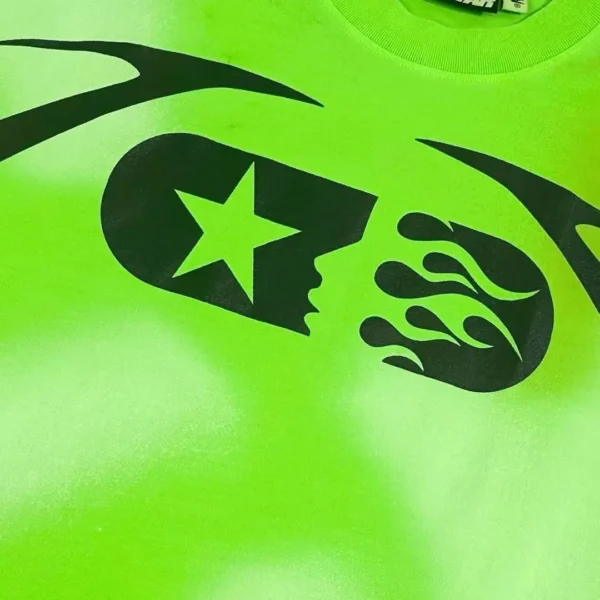 HELLSTAR Fluorescent Green 11th Warm Up Short Sleeve - Image 5