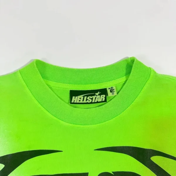 HELLSTAR Fluorescent Green 11th Warm Up Short Sleeve - Image 3