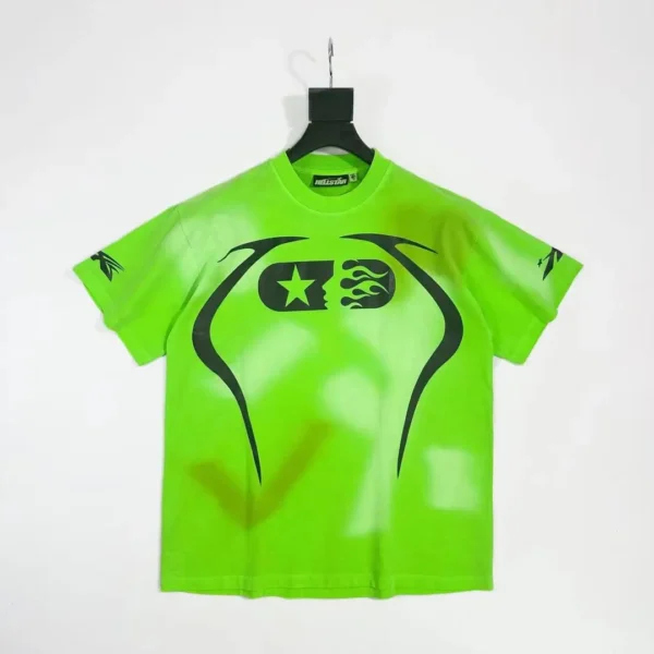 HELLSTAR Fluorescent Green 11th Warm Up Short Sleeve - Image 2