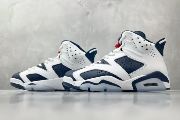 Air Jordan 6 Retro White Blue Red - Image 5