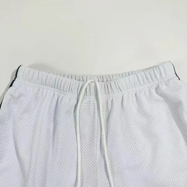 Gallery Depot. White Venice Basketball Shorts - Image 3