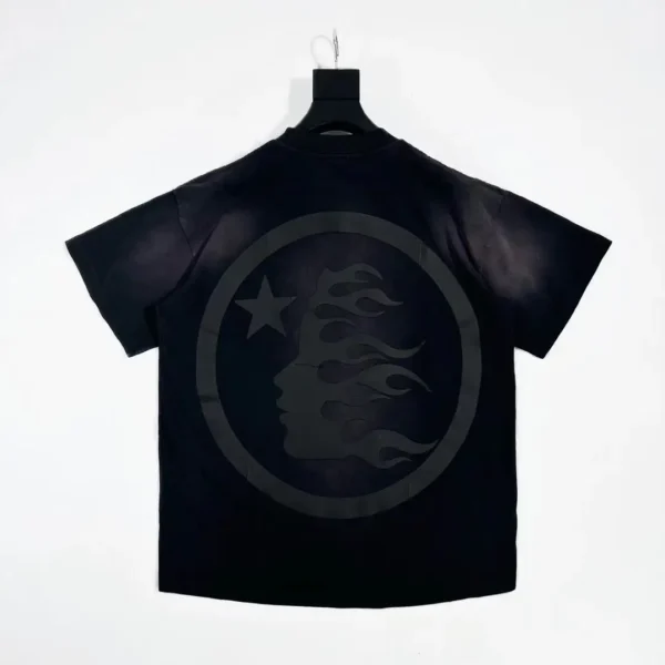 HELLSTAR Black Green Crack Eggshell Short Sleeve - Image 2