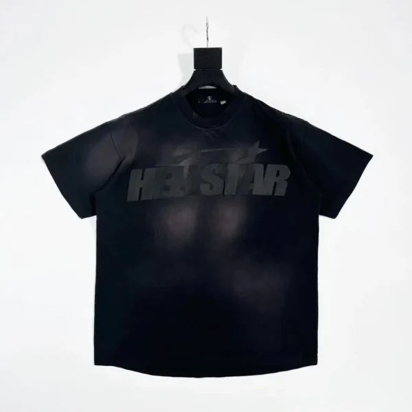 HELLSTAR Black Green Crack Eggshell Short Sleeve