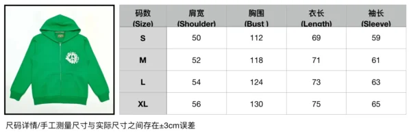 Denim Tears Green DU Cotton Zipper Hoodie - Image 11