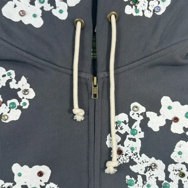 Denim Tears Gemstone Zipper Hoodie - Image 3