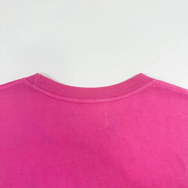 Denim Tears Pink Flower Logo Short Sleeve 0631 - Image 7