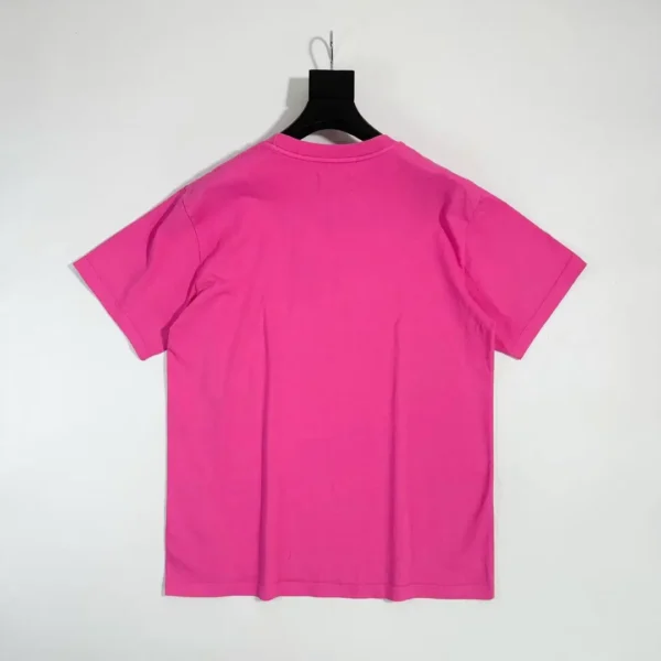 Denim Tears Pink Flower Logo Short Sleeve 0631 - Image 2