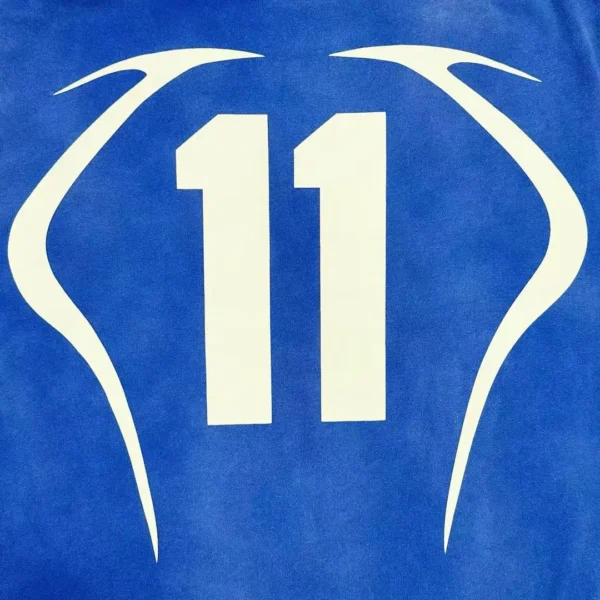 Hellstar Blue 11th Warm Up Short Sleeve - Image 8