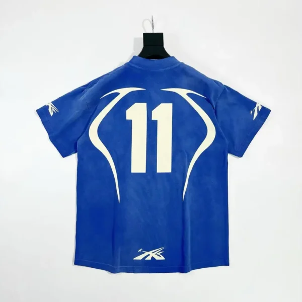 Hellstar Blue 11th Warm Up Short Sleeve - Image 2