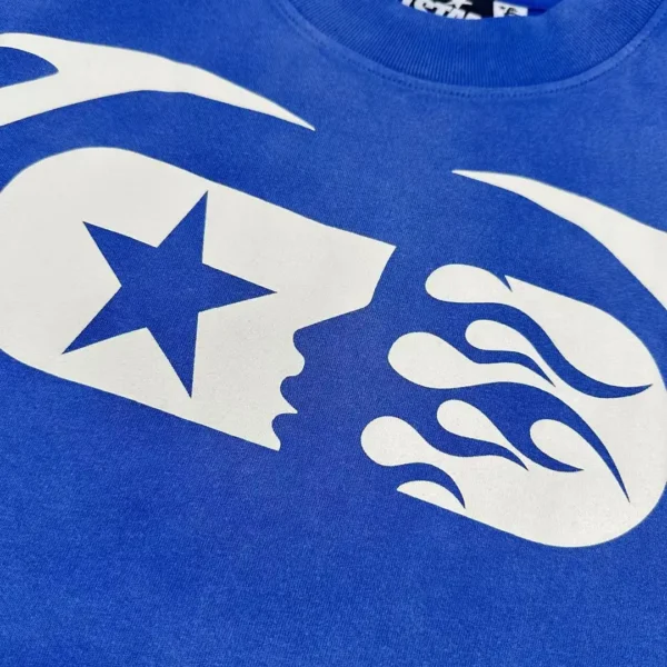Hellstar Blue 11th Warm Up Short Sleeve - Image 5