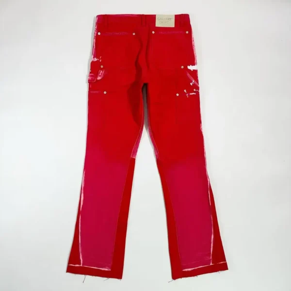 Gallery Depot. Red Splash Ink Woodcutter Jeans   031 - Image 2