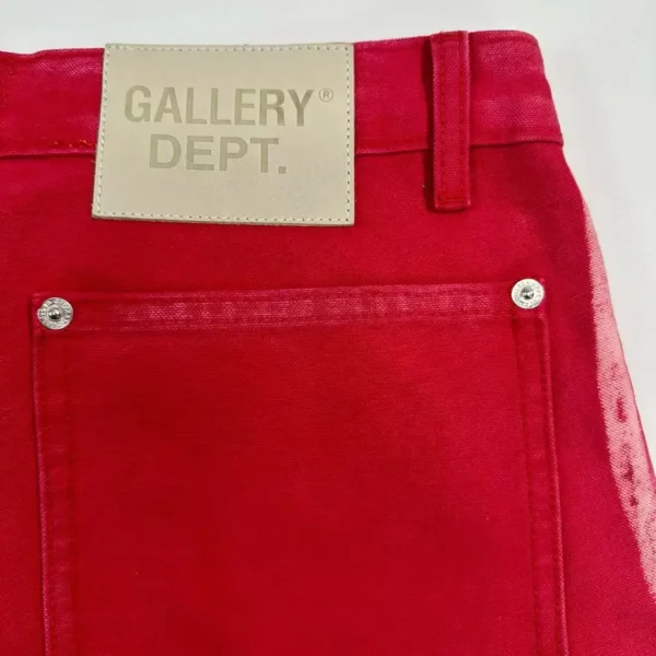 Gallery Depot. Red Splash Ink Woodcutter Jeans   031 - Image 10