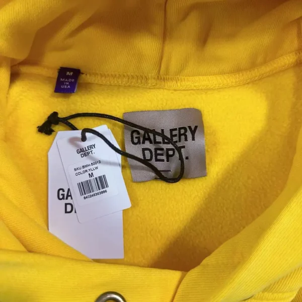 Gallery Depot. Yellow Boxing Size Hoodie   0663 - Image 3