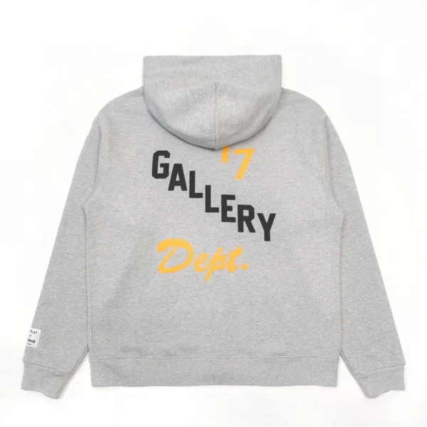 Gallery Depot. Hemp Grey Boxing Gloves Zipper Hoodie   051 - Image 2