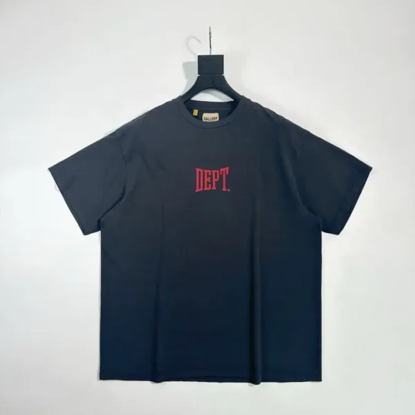 Gallery Depot. Black and Red GYM Logo Short Sleeve