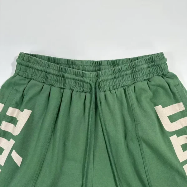 Gallery Depot. Green Side Letter Fitness Shorts   0669 - Image 3