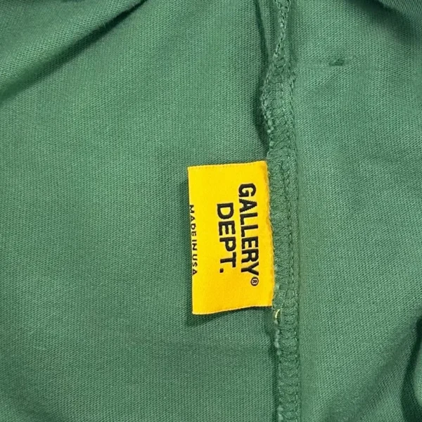 Gallery Depot. Green Side Letter Fitness Shorts   0669 - Image 10