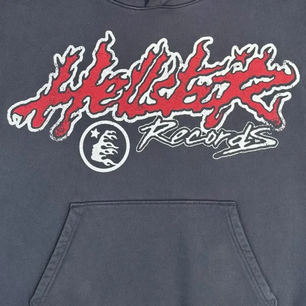 Hellstar Flame Letter Washed Black Hoodie 0694
*Weaving 4 - Image 4