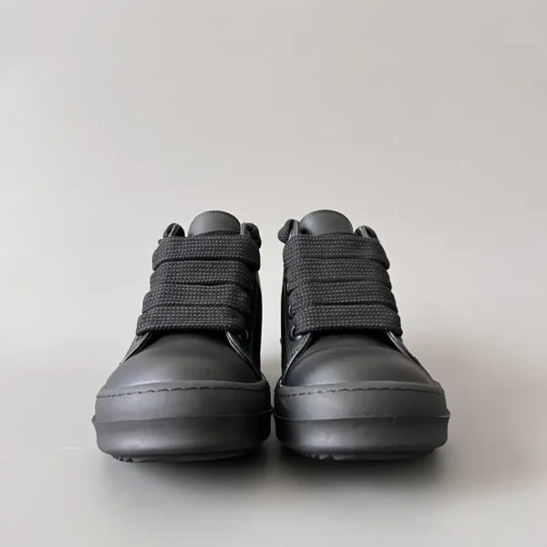 Rick Owens      New Coarse Lace Series - Mainline All Black Low Top Lace - Image 2