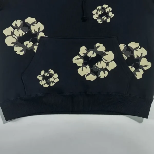 Denim Tears CPFM Black Branch Leaf Cotton Hat - Image 8