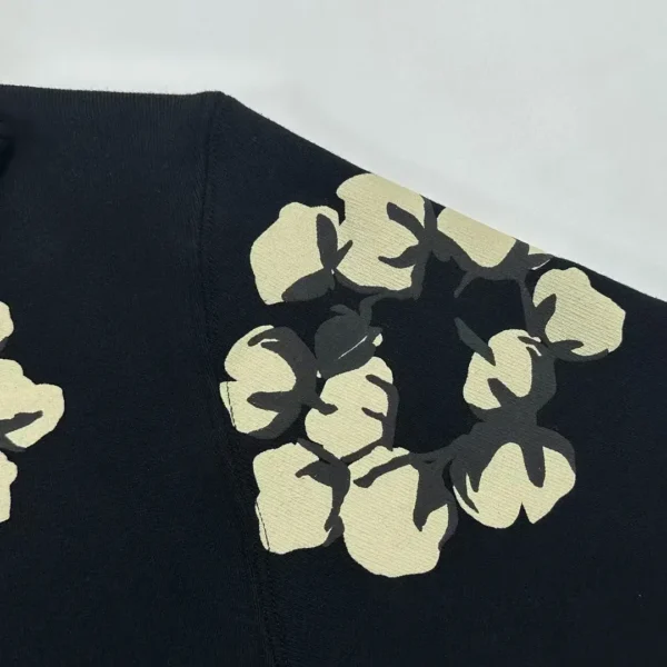 Denim Tears CPFM Black Branch Leaf Cotton Hat - Image 7
