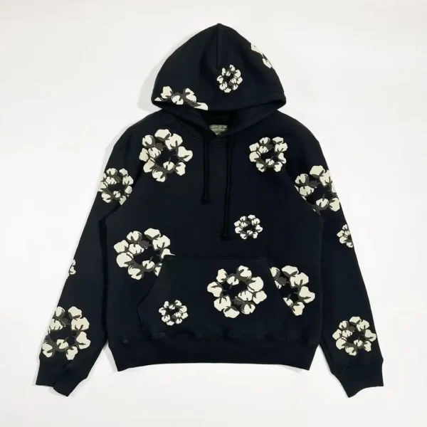 Denim Tears CPFM Black Branch Leaf Cotton Hat