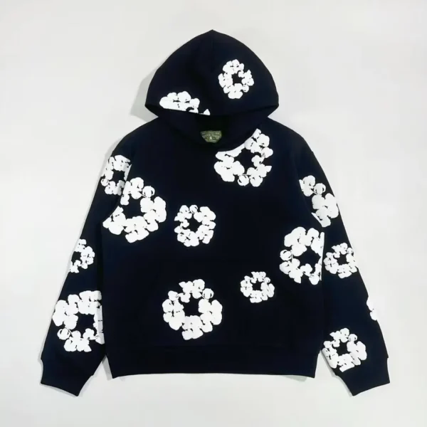 Denim Tears Mono Black Kapok Hoodie