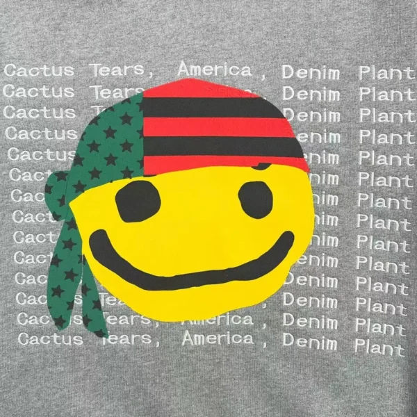 Denim Tears CPFM Smiling Gray Hoodie - Image 5
