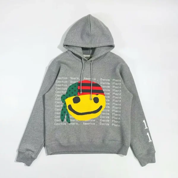 Denim Tears CPFM Smiling Gray Hoodie