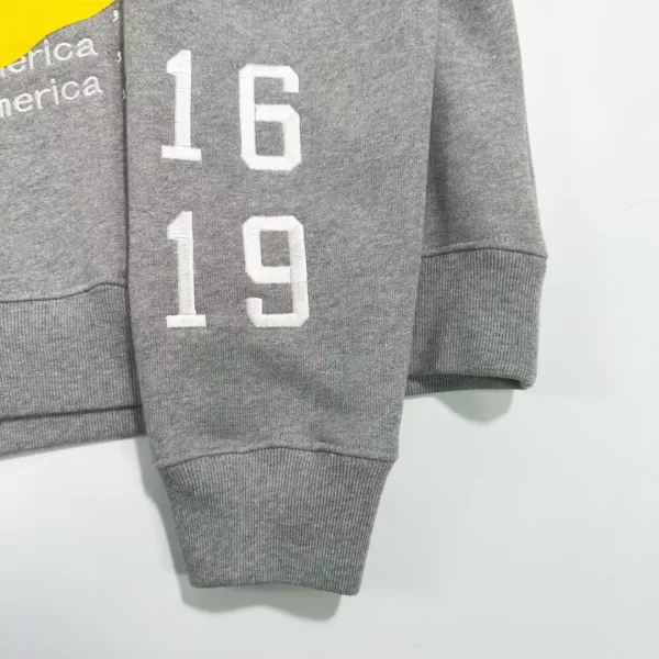 Denim Tears CPFM Smiling Gray Hoodie - Image 7