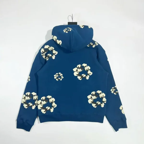 Denim Tears CPFM Tibetan Green Branch Leaf Cotton Flower Hoodie - Image 2