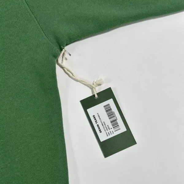 Denim Tears CPFM Large Branch Leaf Wood Cotton Green Round Neck Hoodie - Image 8