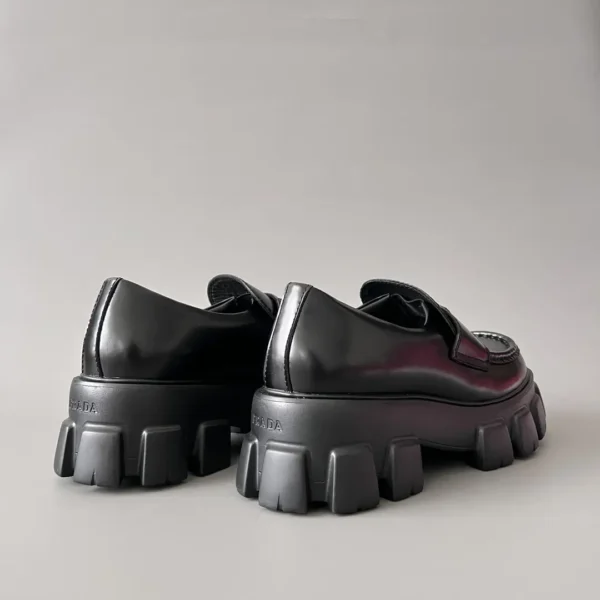 PRADA Prada Monolith leather ankle sole thick soled loafers - Image 4