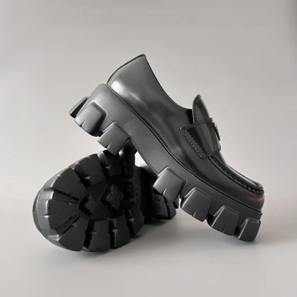 PRADA Prada Monolith leather ankle sole thick soled loafers - Image 7