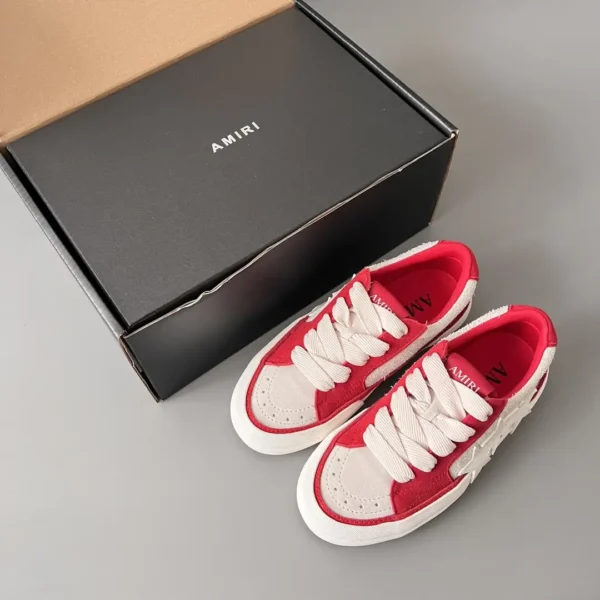 AMIRI Sunset leather suede Low top skateboard shoes for both men and women - Image 9