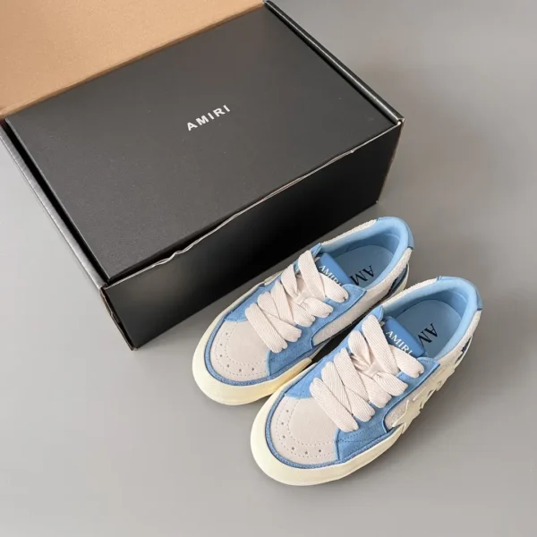 AMIRI Sunset leather suede Low top skateboard shoes for both men and women - Image 9