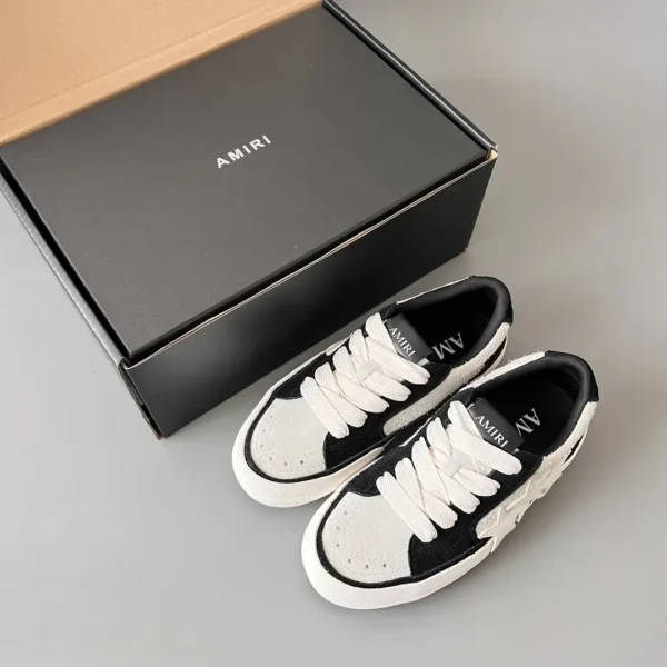 AMIRI Sunset leather suede Low top skateboard shoes for both men and women - Image 9