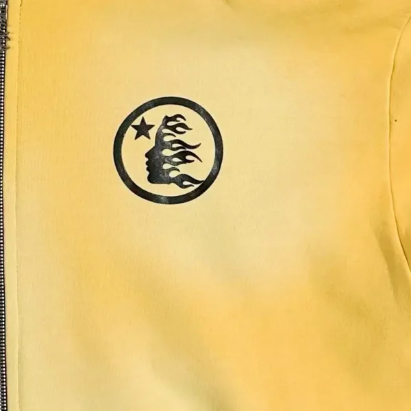 Hellstar Sports Yellow Zipper Hoodie - Image 5
