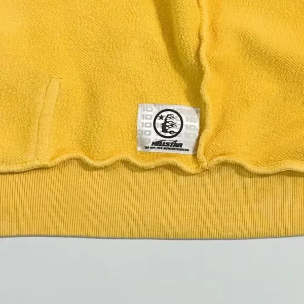 Hellstar Sports Yellow Zipper Hoodie - Image 9