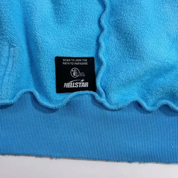 Hellstar Sports Blue Zipper Hoodie - Image 11
