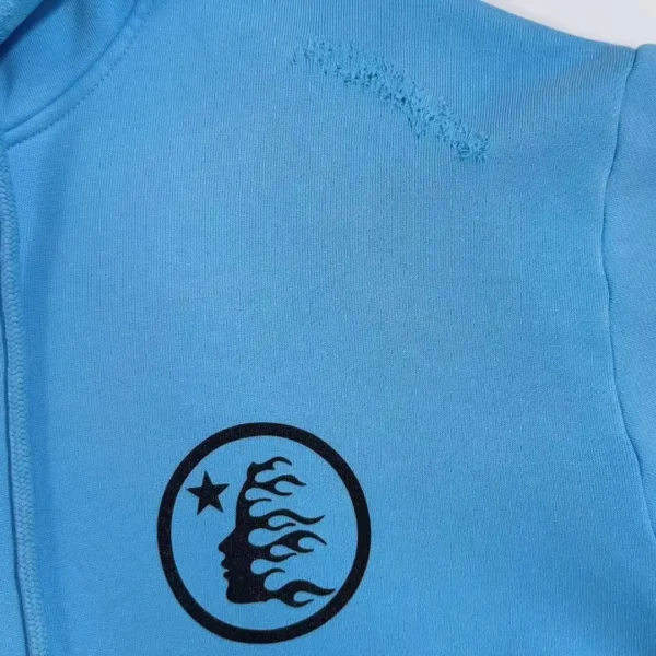 Hellstar Sports Blue Zipper Hoodie - Image 6