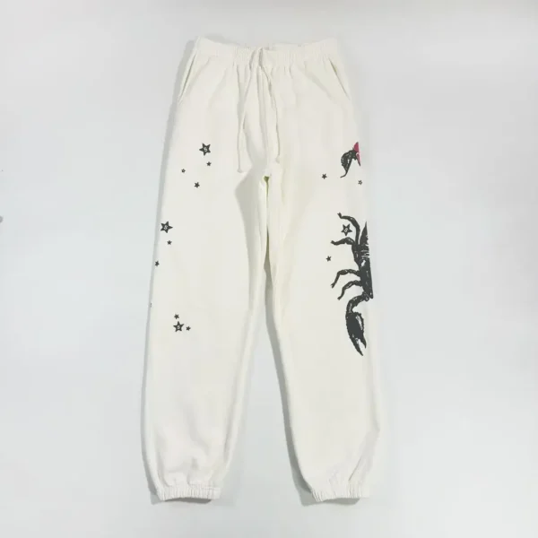 SP5DER Scorpion White Pants